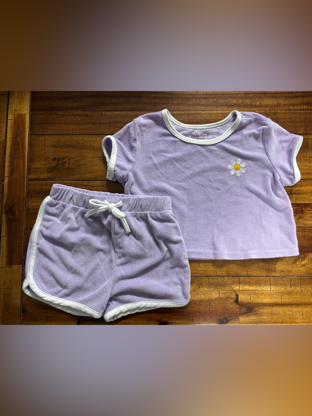 BearPaw Lilac Daisy Terry Cloth Matching Set